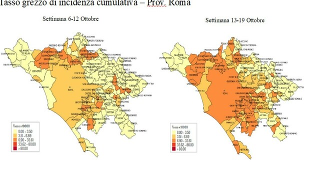 Covid, Roma e il Lazio: in 14 giorni boom di "zone rosse ...